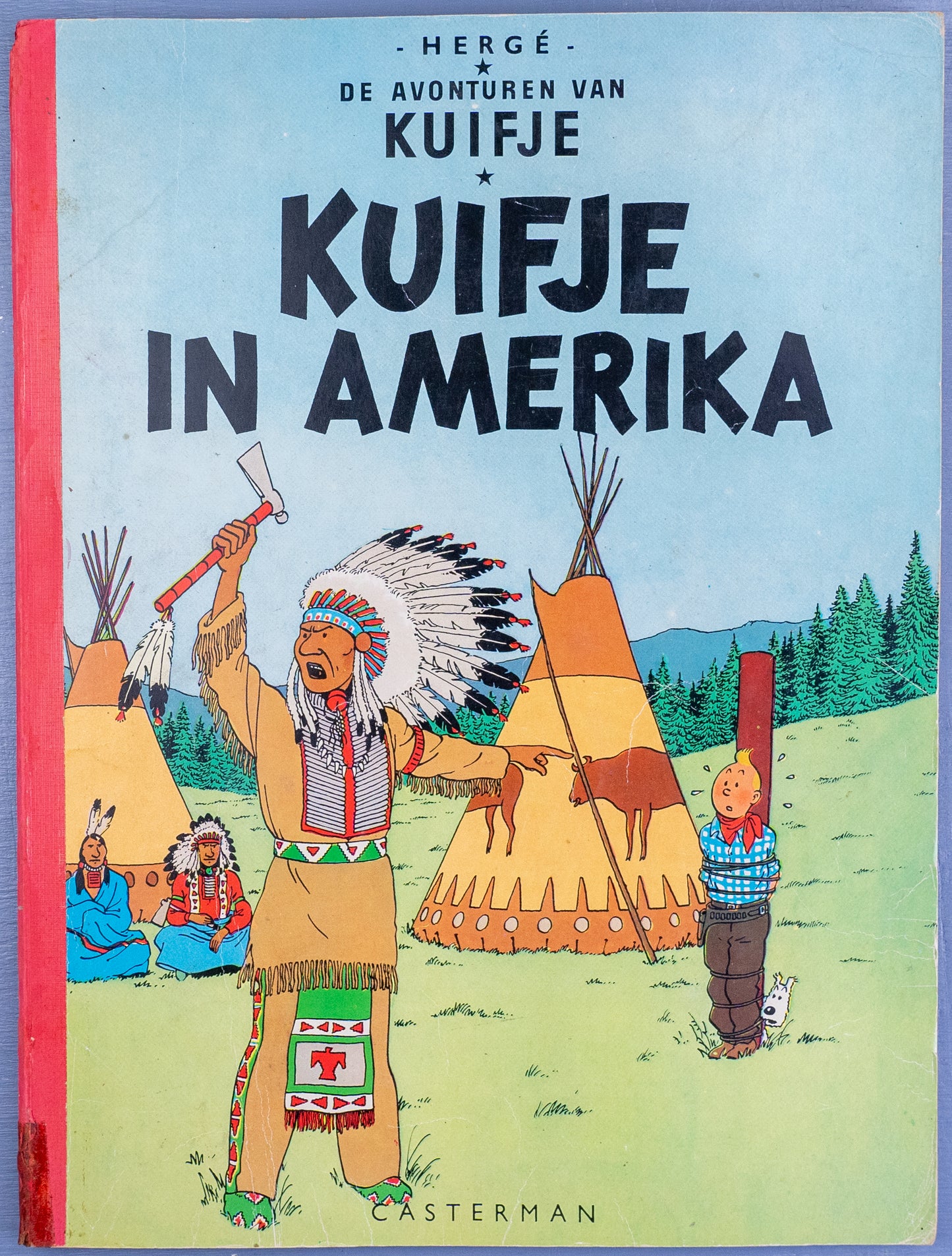 Kuifje In Amerika 1963 Early Dutch Paperback Edition Casterman Tintin by Herge