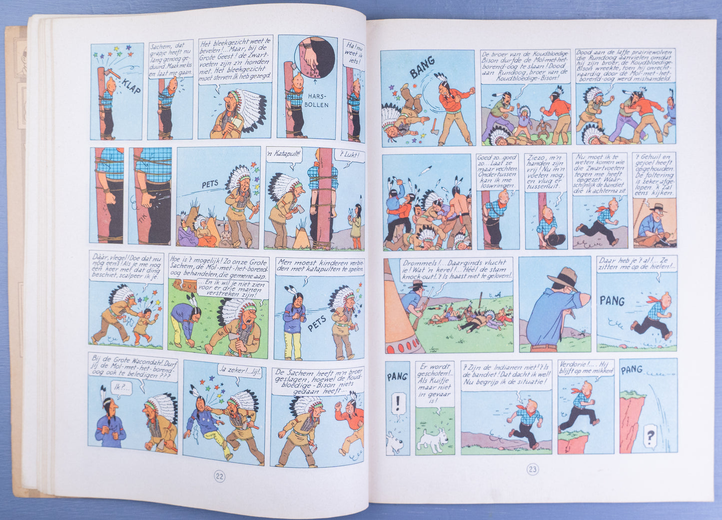 Kuifje In Amerika 1963 Early Dutch Paperback Edition Casterman Tintin by Herge