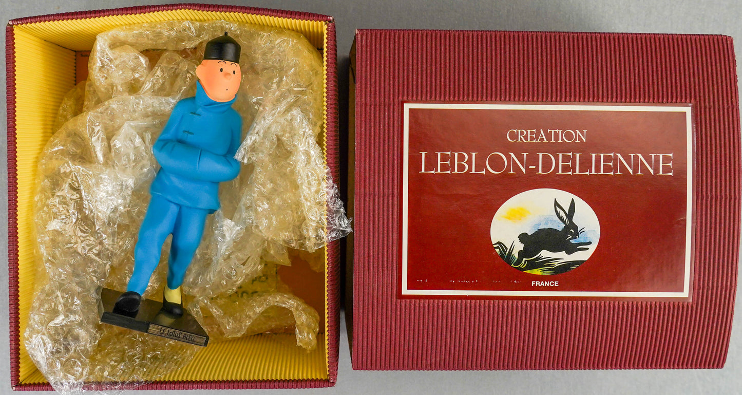 Statuette Leblon-Delienne 51 Chinese Tintin - Lotus Bleu 1994 Resin Model Figurine