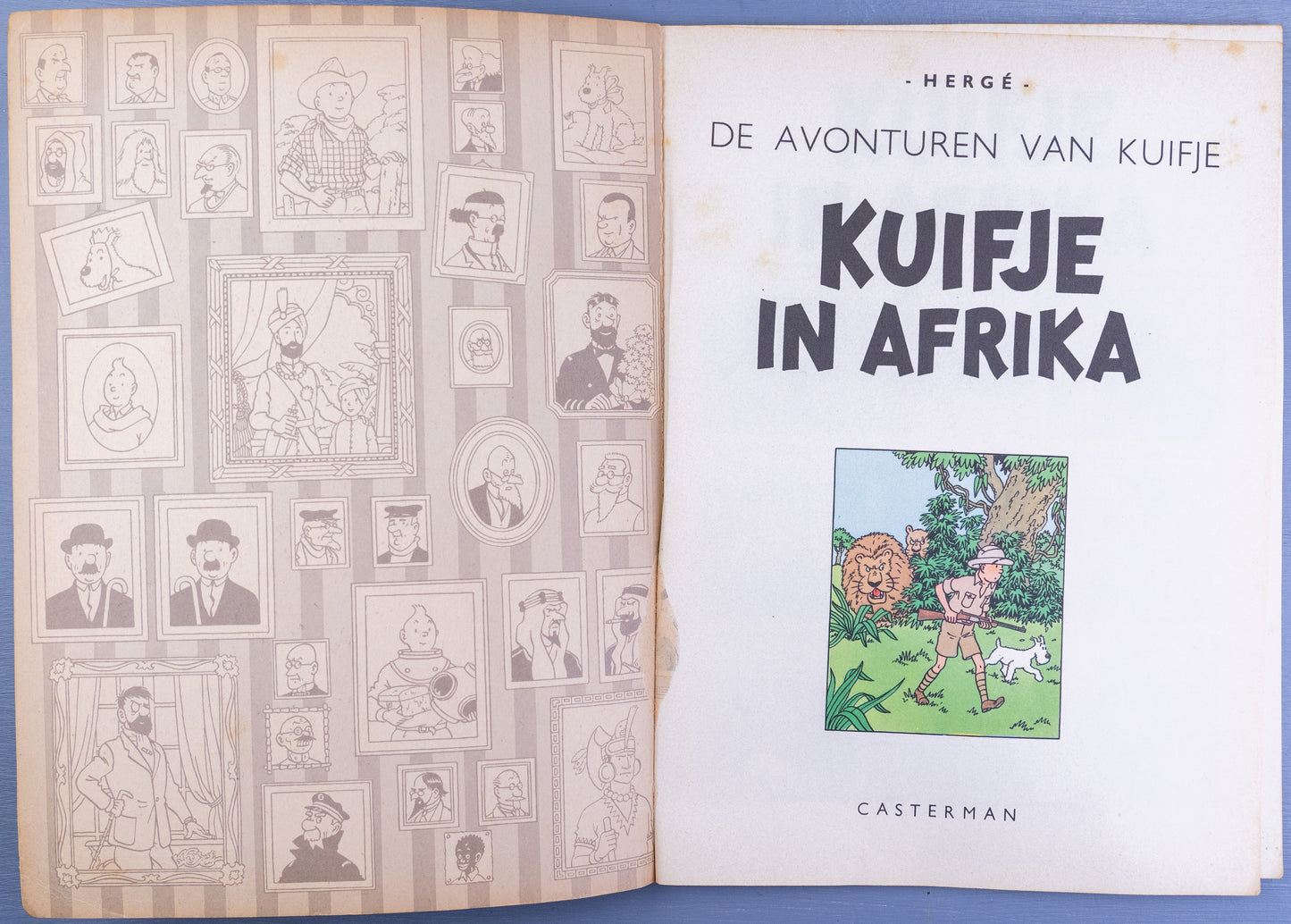 Kuifje In Afrika 1963 Early Dutch Paperback Edition Casterman Tintin by Herge