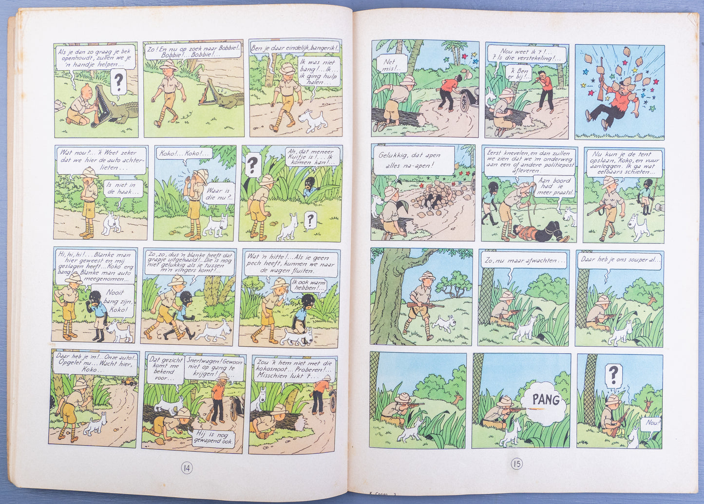 Kuifje In Afrika 1963 Early Dutch Paperback Edition Casterman Tintin by Herge