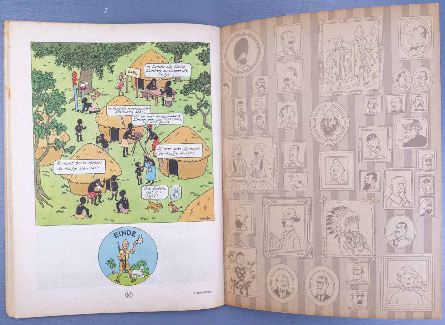 Kuifje In Afrika 1963 Early Dutch Paperback Edition Casterman Tintin by Herge