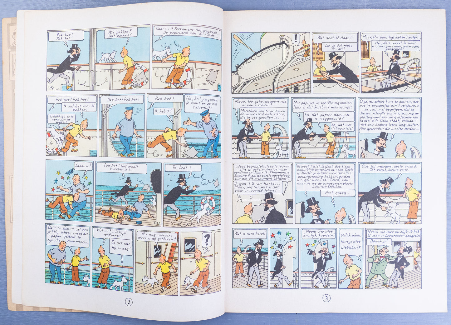 Kuifje: Sigaren Van De Farao 1968 Early Dutch Paperback Edition Casterman Tintin by Herge