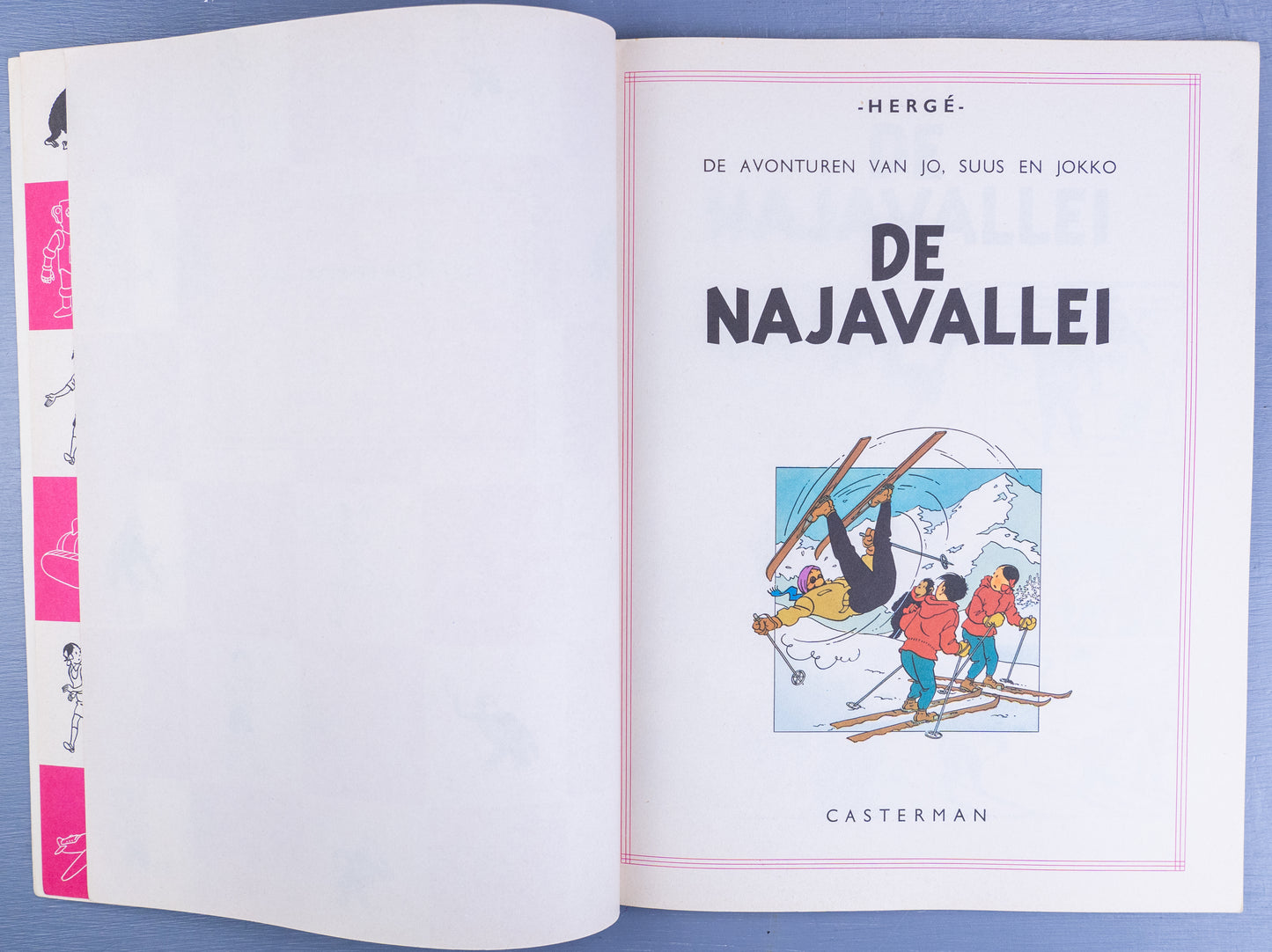 Jo Suus & Jokko: De Najavallei 1968 Dutch PB Edition Casterman Tintin by Herge