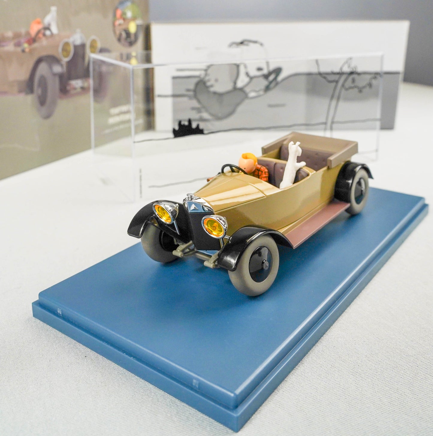 VOITURE TINTIN 1/24 29931 Mercedes 15/70: Land of Soviets Hachette Model car #31<br>