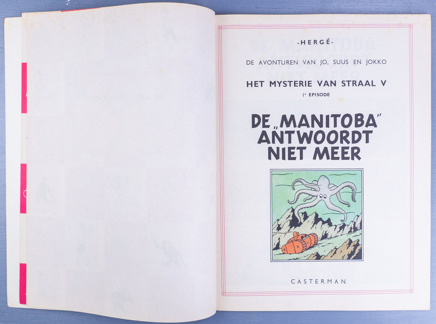 Jo Suus & Jokko: De Manitoba Antwoordt 1968 Dutch PB Casterman Tintin Herge