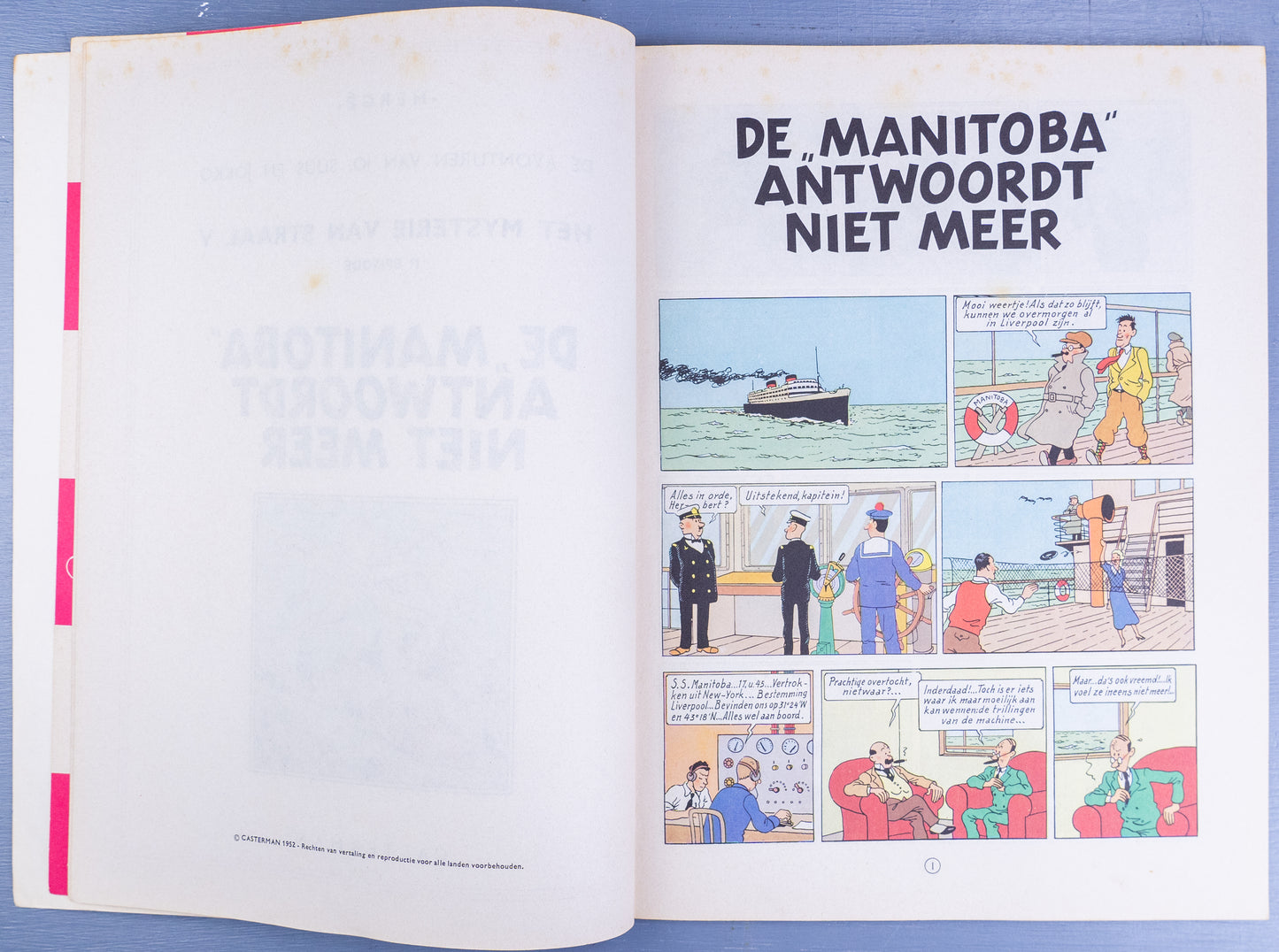 Jo Suus & Jokko: De Manitoba Antwoordt 1968 Dutch PB Casterman Tintin Herge
