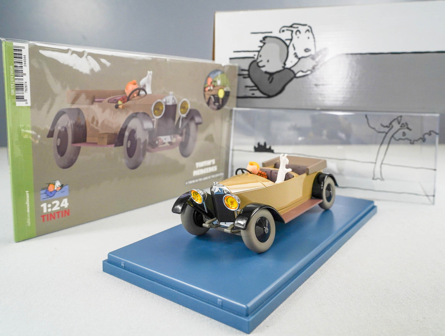 VOITURE TINTIN 1/24 29931 Mercedes 15/70: Land of Soviets Hachette Model car #31<br>