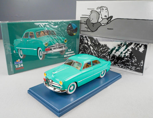 VOITURE TINTIN 1/24 29940 Ford Custom: Destination Moon Hachette Model Car #40