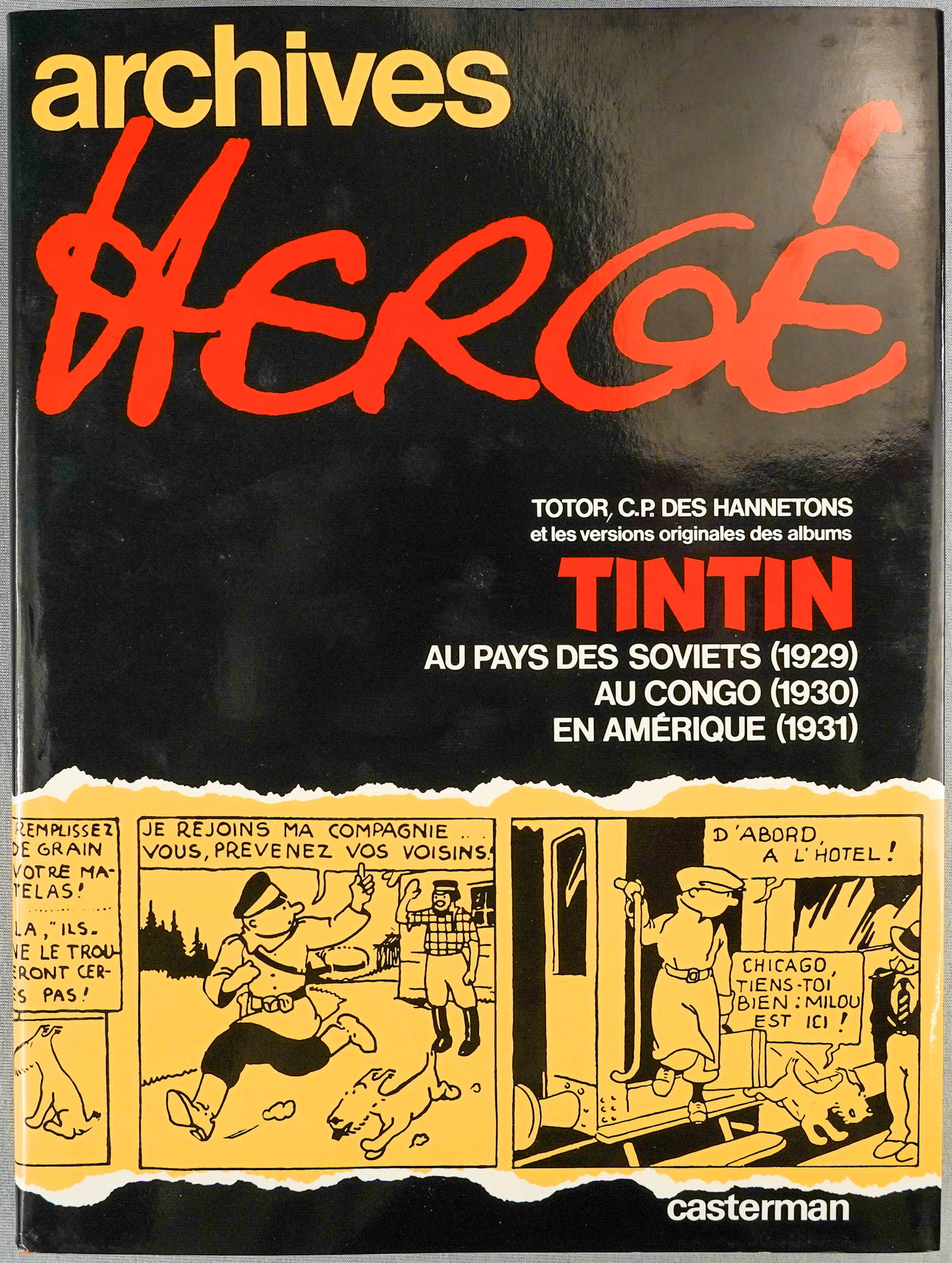 ARCHIVES HERGE Volume 1: 1st Edition Tintin Books+Totor Hardback Rare EO