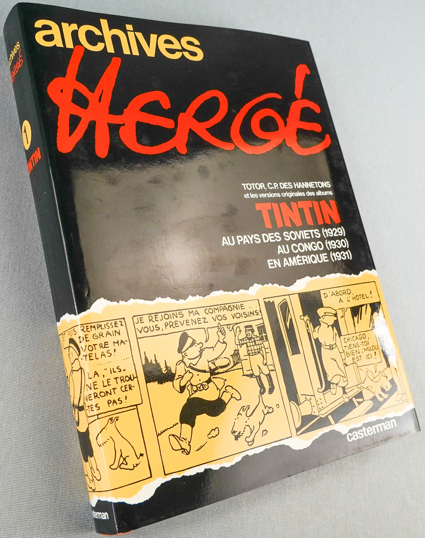 ARCHIVES HERGE Volume 1: 1st Edition Tintin Books+Totor Hardback Rare EO