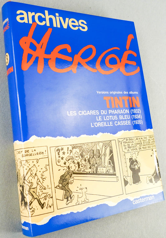 ARCHIVES HERGE Volume 3: 1st Edition Tintin Books+Totor Hardback Rare EO
