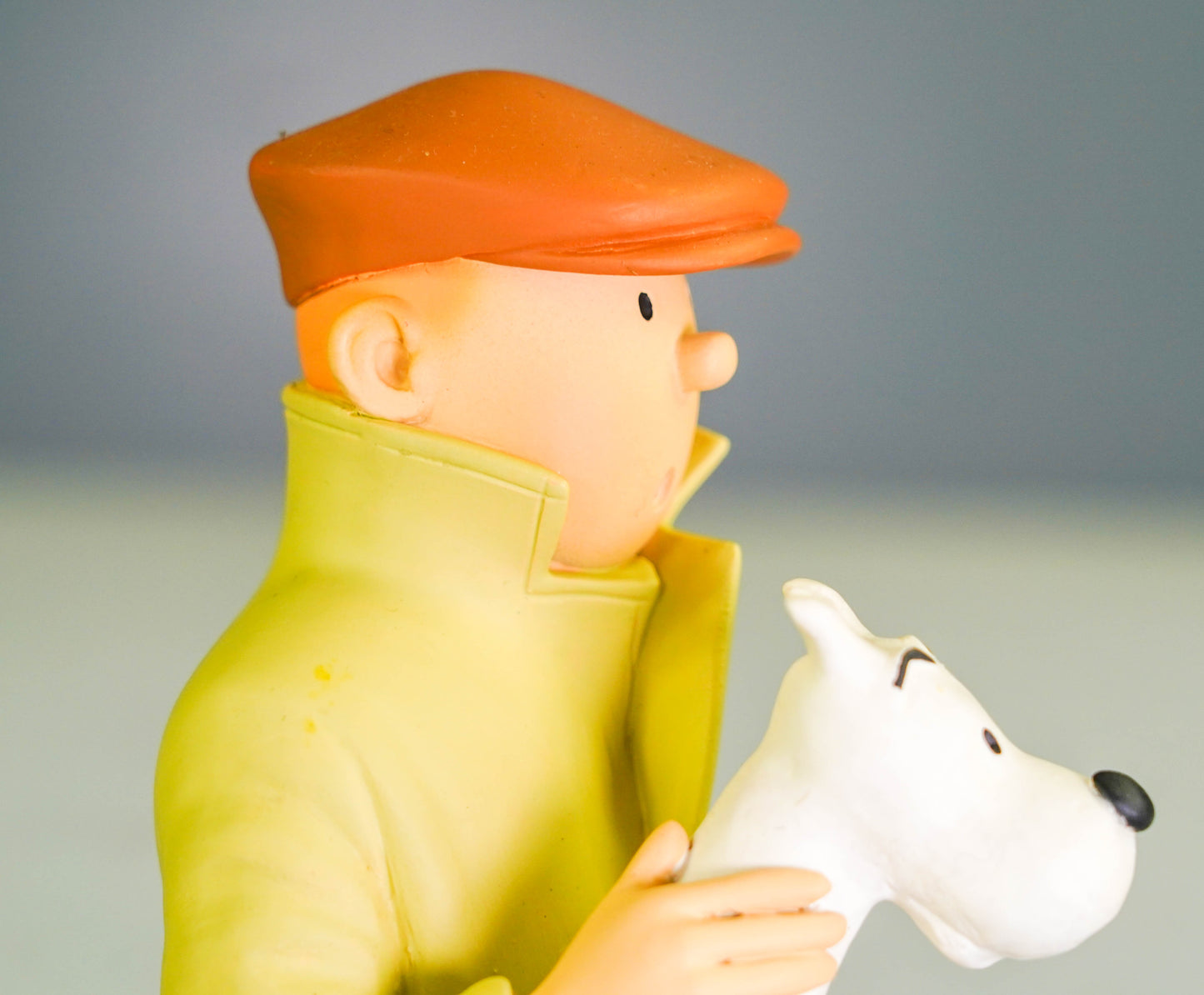 Rare Statuette Pixi Regout 30009 Tintin in Cap & Snowy Bust: Broken Ear 1991