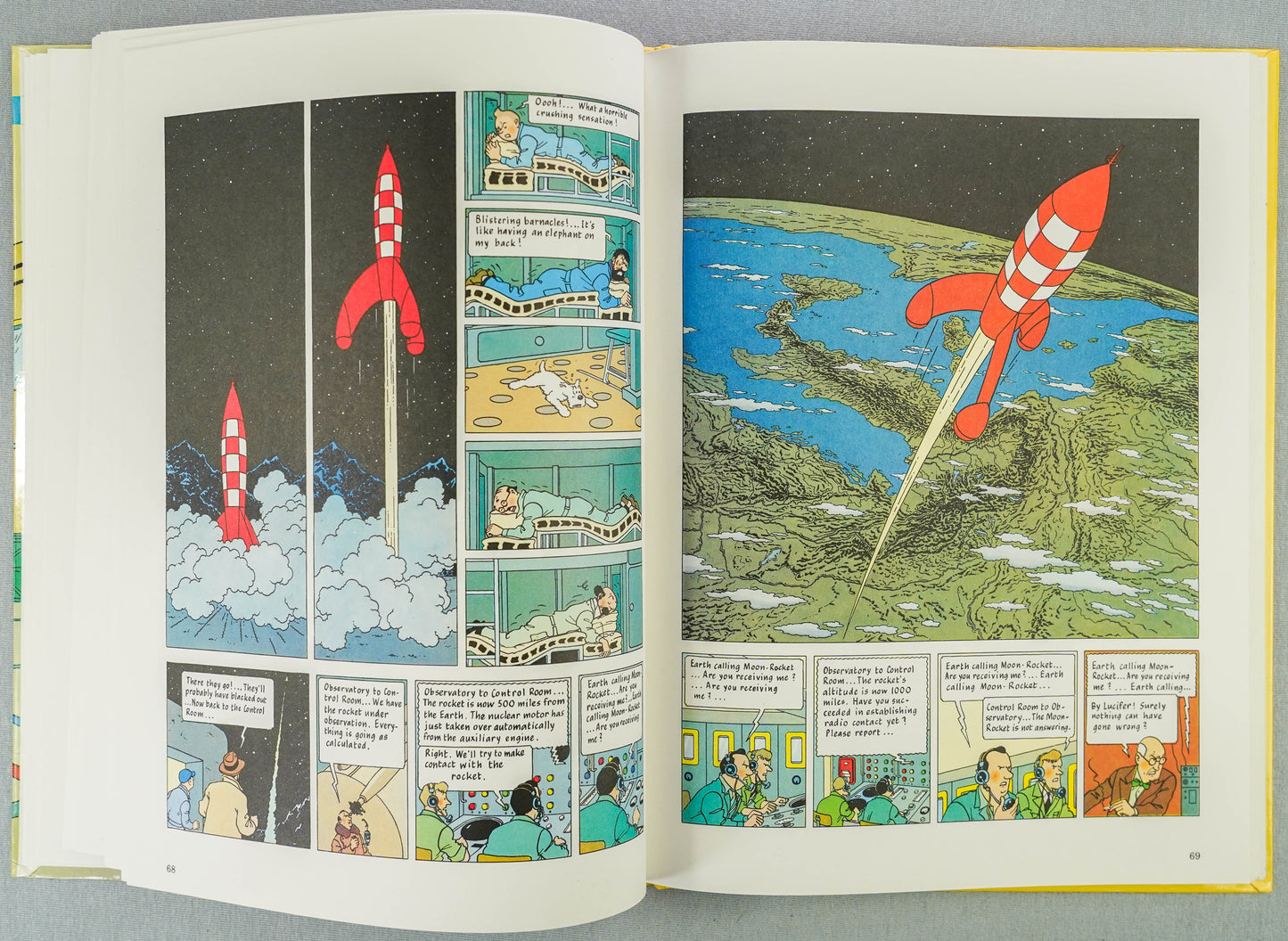Making of Tintin: Mission to the Moon 1989 Methuen 1st Edition UK Herge Rare EO