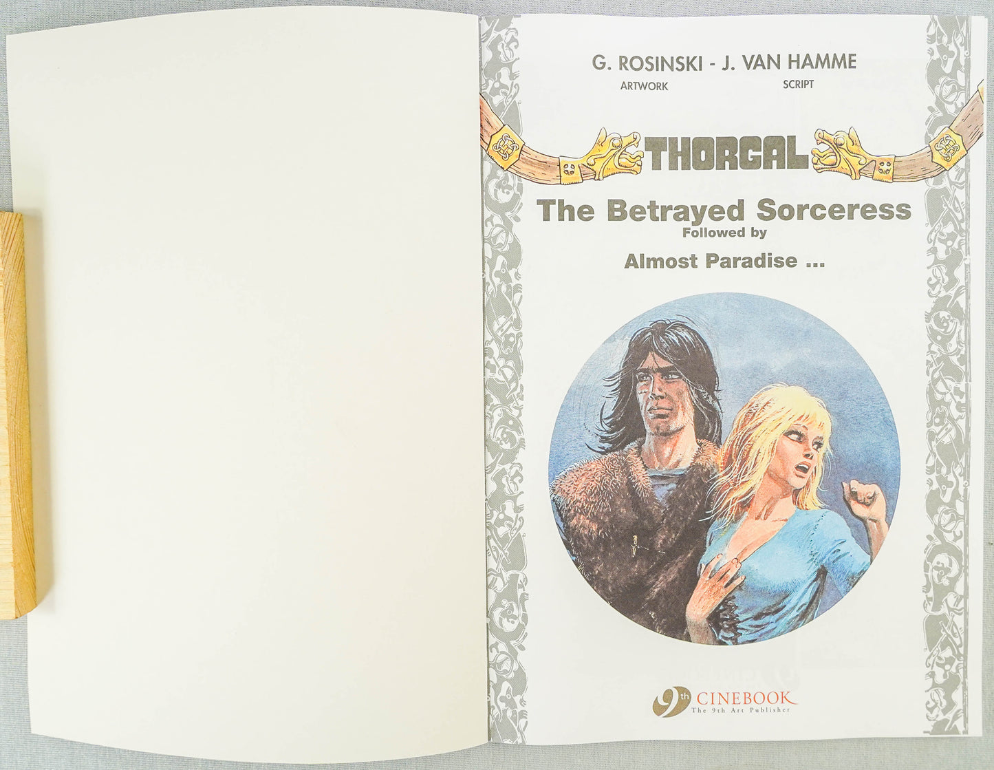 Thorgal Volume 0: The Betrayed Sorceress - Cinebook Paperback UK Comic Book by Rosiński/Van Hamme