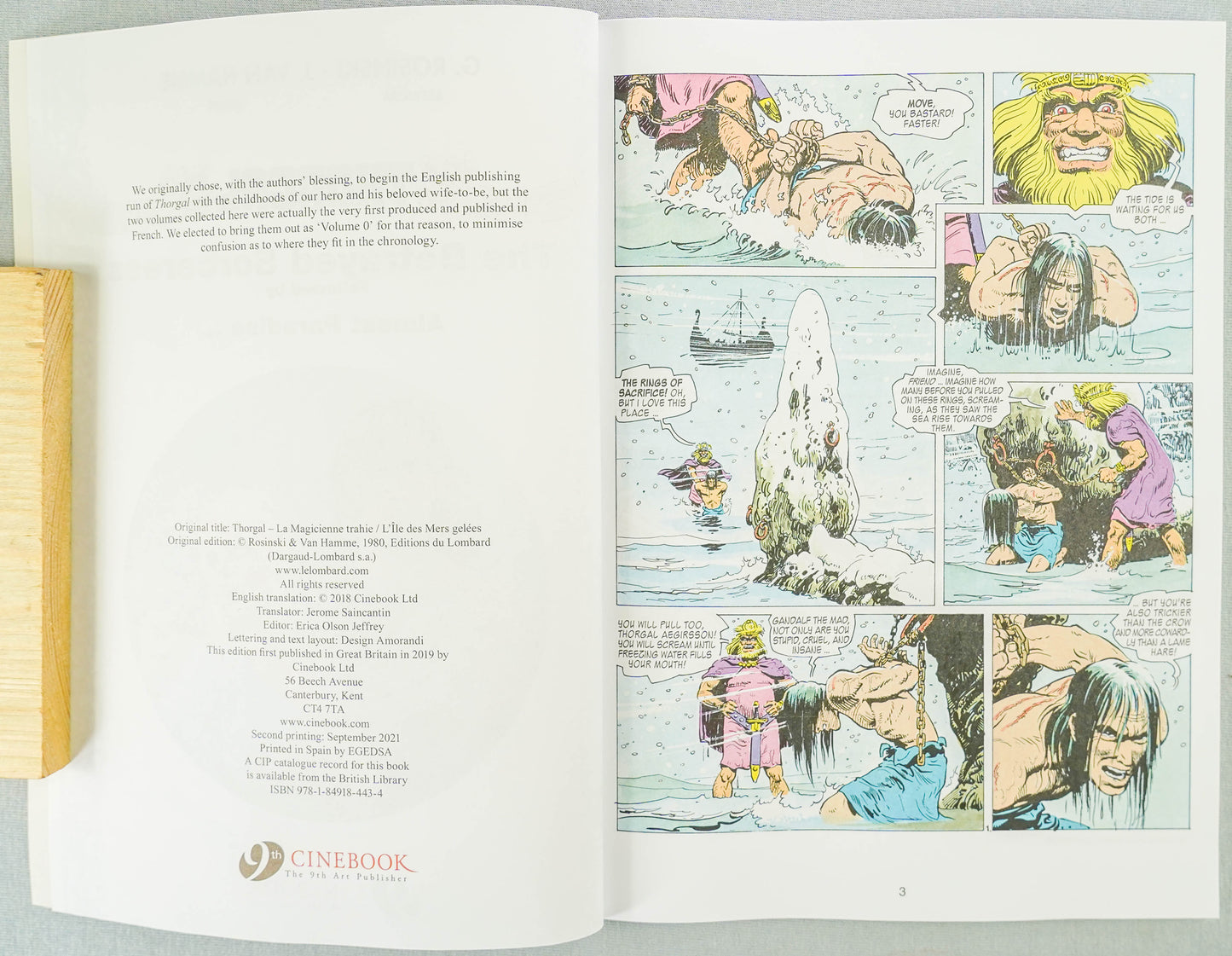 Thorgal Volume 0: The Betrayed Sorceress - Cinebook Paperback UK Comic Book by Rosiński/Van Hamme