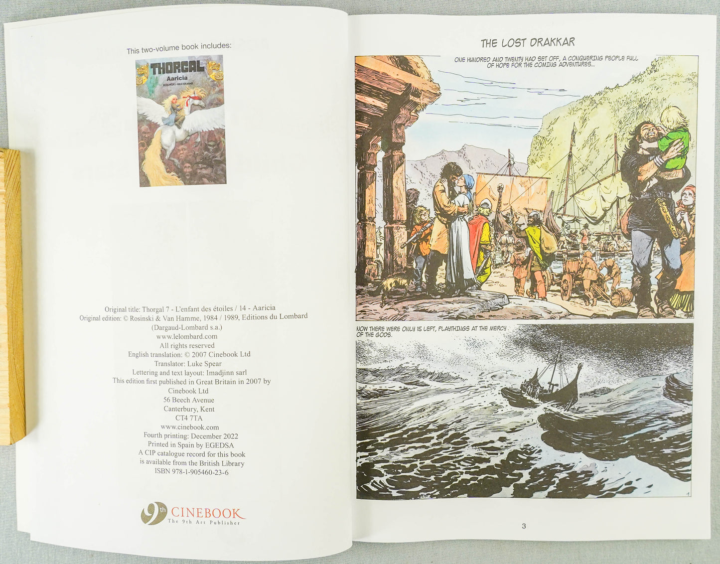 Thorgal Volume 1: Child of the Stars - Cinebook Paperback UK Comic Book by Rosiński/Van Hamme