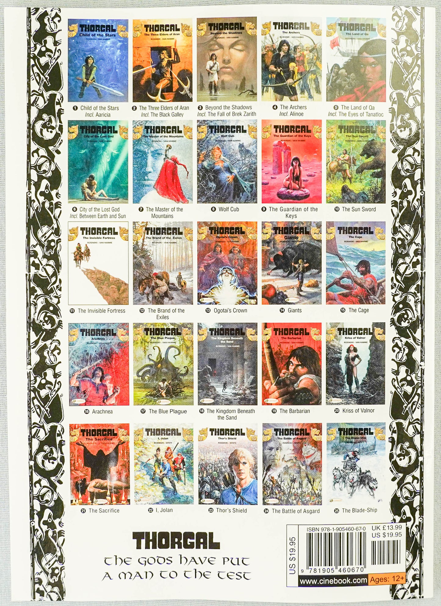 Thorgal Volume 4: The Archers - Cinebook Paperback UK Comic Book by Rosiński/Van Hamme