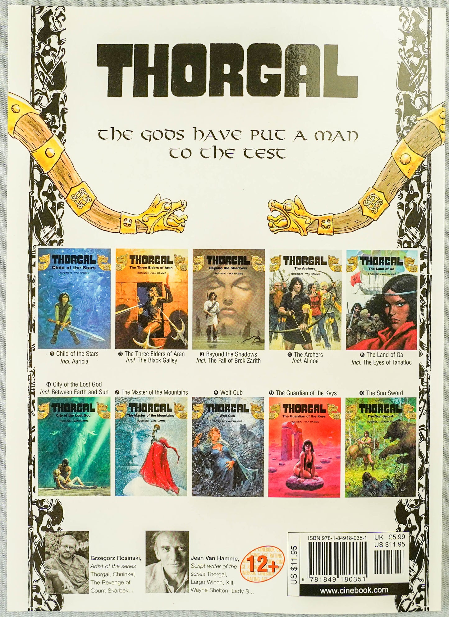 Thorgal Volume 8: Wolf Cub - Cinebook Paperback UK Comic Book by Rosiński/Van Hamme