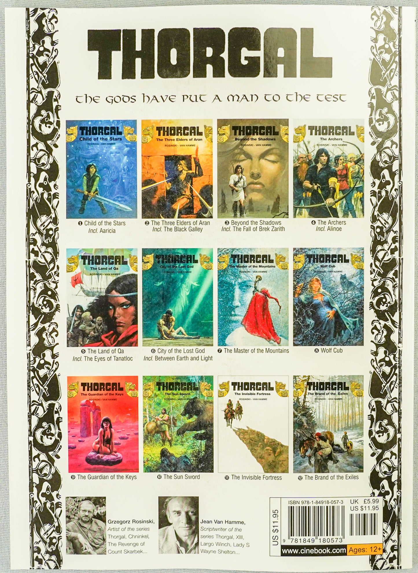 Thorgal Volume 10: The Sun Sword - Cinebook Paperback UK Comic Book by Rosiński/Van Hamme