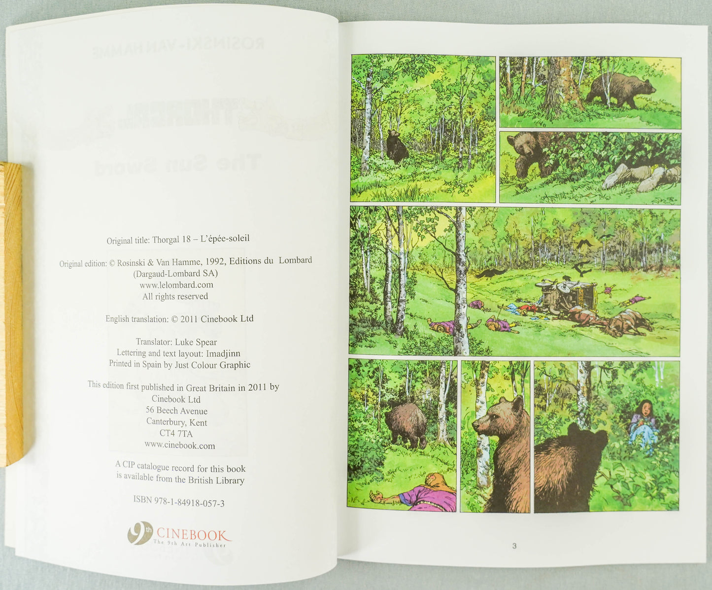 Thorgal Volume 10: The Sun Sword - Cinebook Paperback UK Comic Book by Rosiński/Van Hamme