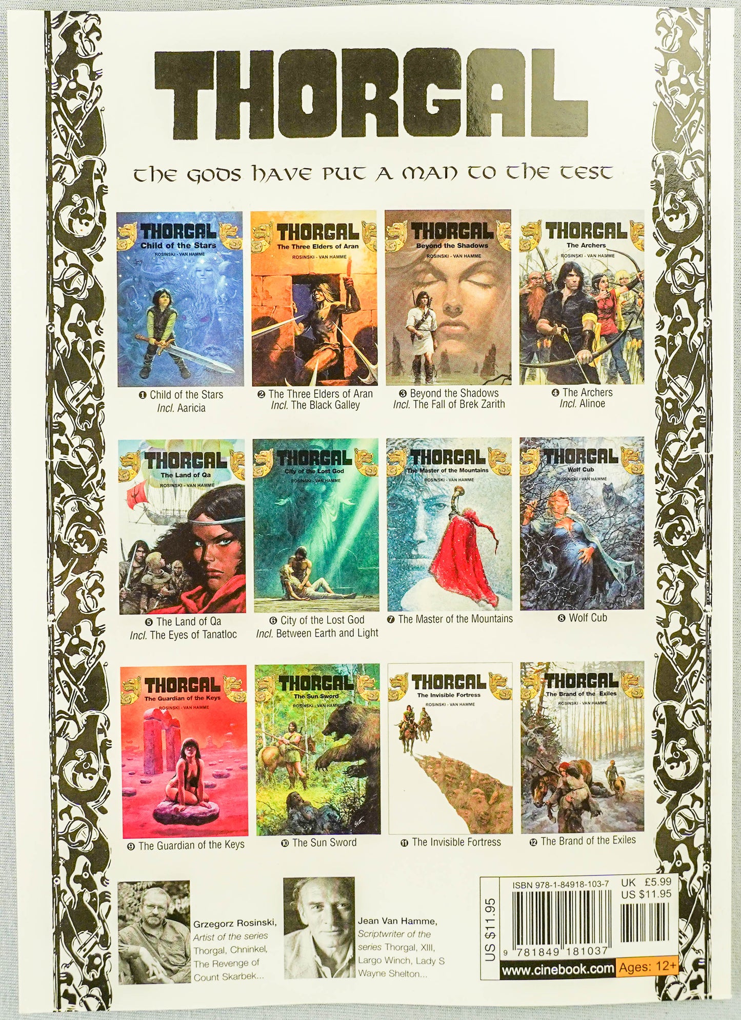 Thorgal Volume 11: The Invisible Fortress - Cinebook Paperback UK Comic Book by Rosiński/Van Hamme