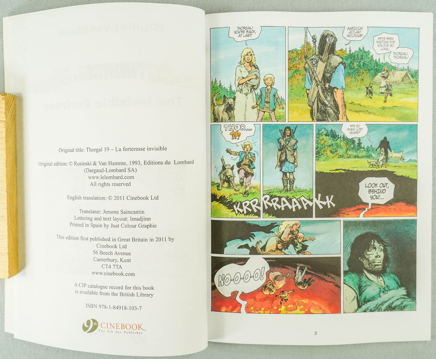 Thorgal Volume 11: The Invisible Fortress - Cinebook Paperback UK Comic Book by Rosiński/Van Hamme