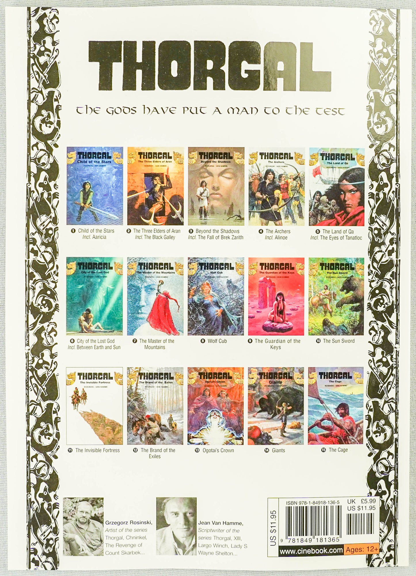 Thorgal Volume 12: Brand of the Exiles - Cinebook Paperback UK Comic Book by Rosiński/Van Hamme