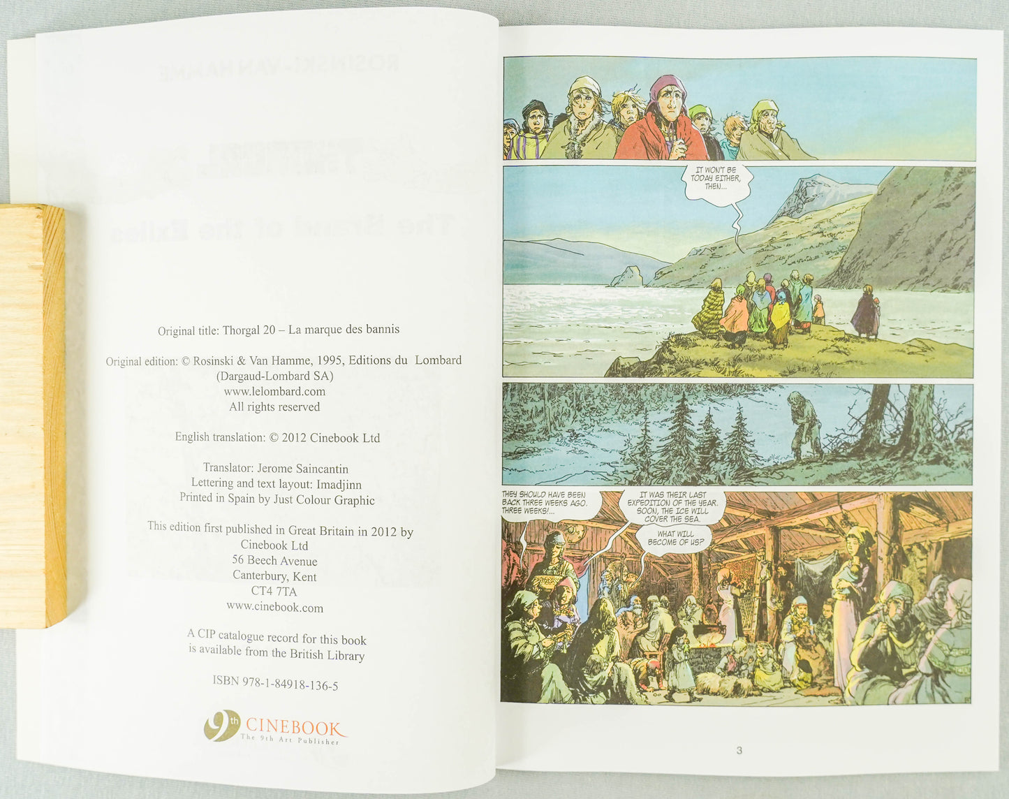 Thorgal Volume 12: Brand of the Exiles - Cinebook Paperback UK Comic Book by Rosiński/Van Hamme