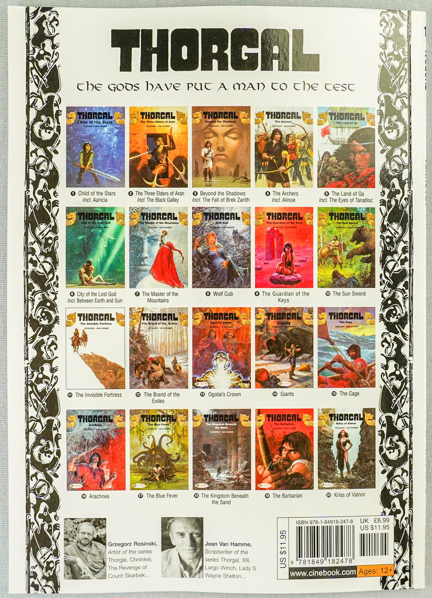 Thorgal Volume 16: Arachnea - Cinebook Paperback UK Comic Book by Rosiński/Van Hamme