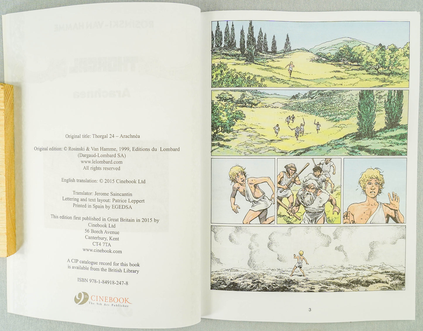 Thorgal Volume 16: Arachnea - Cinebook Paperback UK Comic Book by Rosiński/Van Hamme