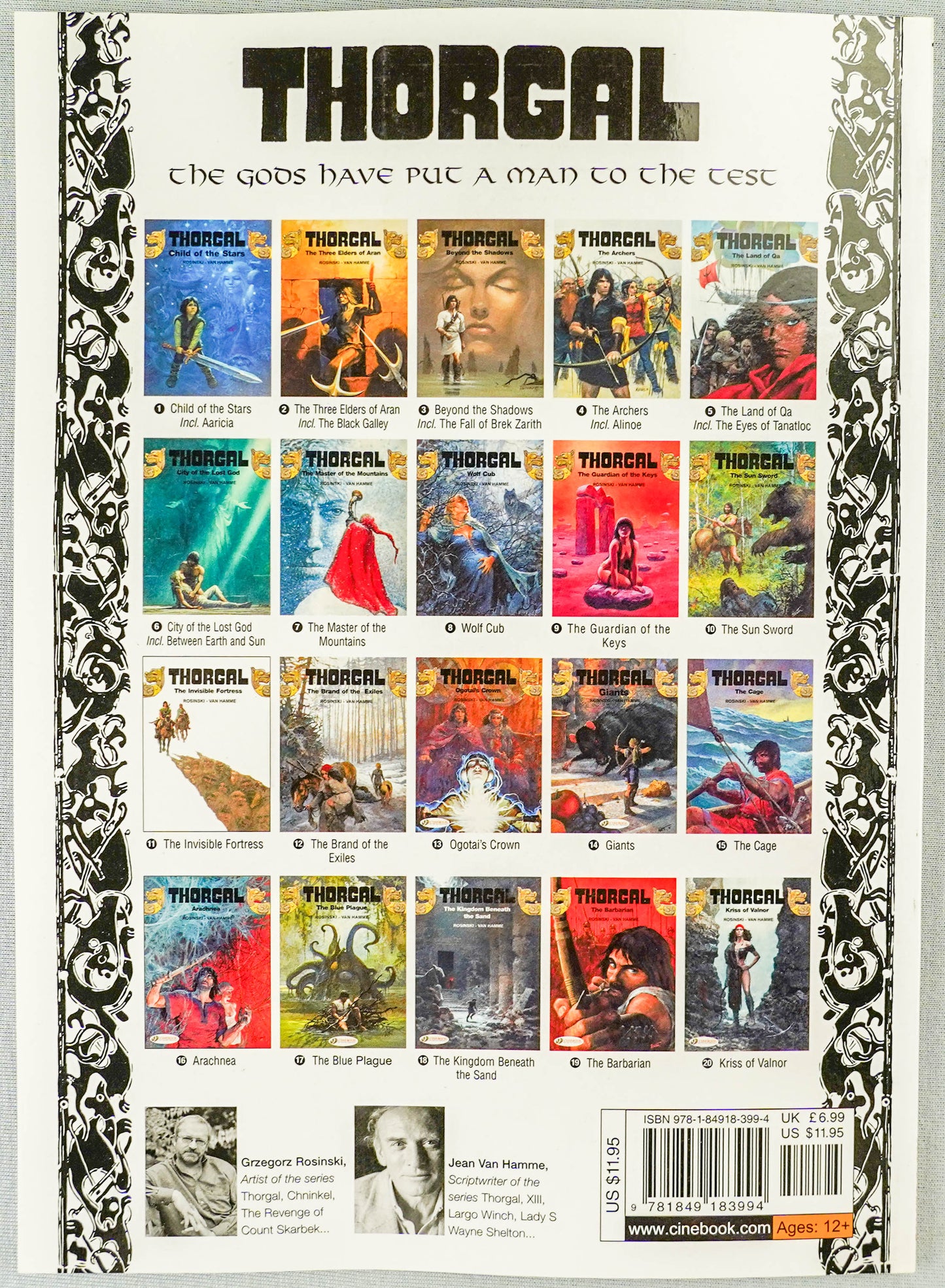 Thorgal Volume 19: The Barbarian - Cinebook Paperback UK Comic Book by Rosiński/Van Hamme