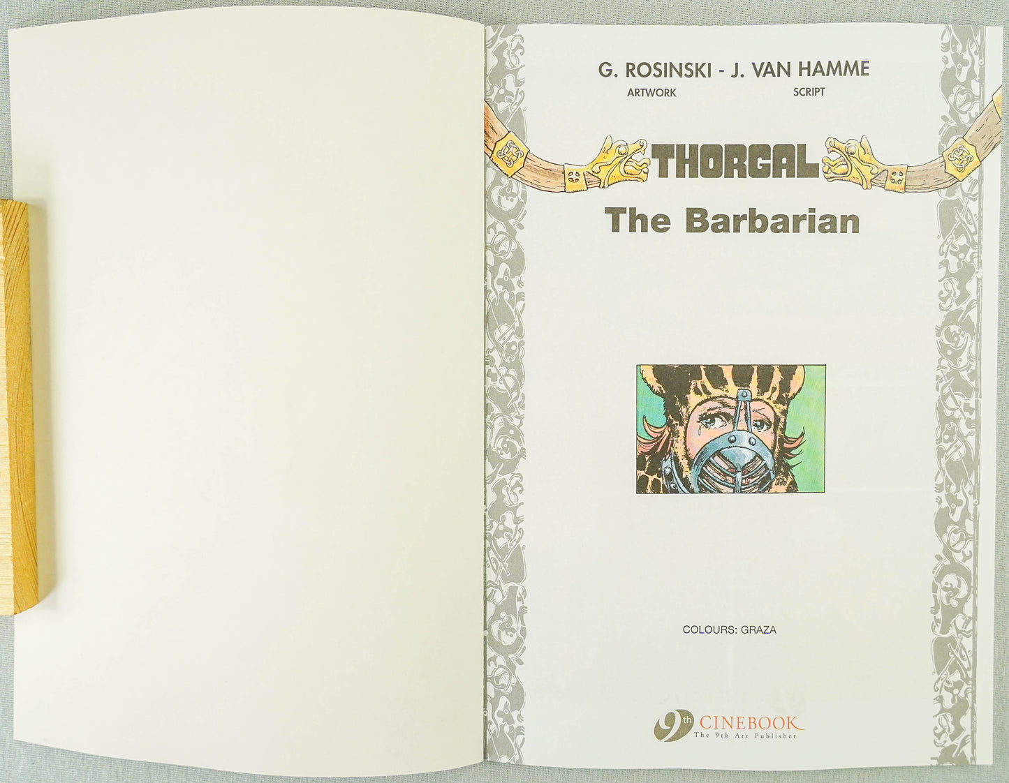 Thorgal Volume 19: The Barbarian - Cinebook Paperback UK Comic Book by Rosiński/Van Hamme