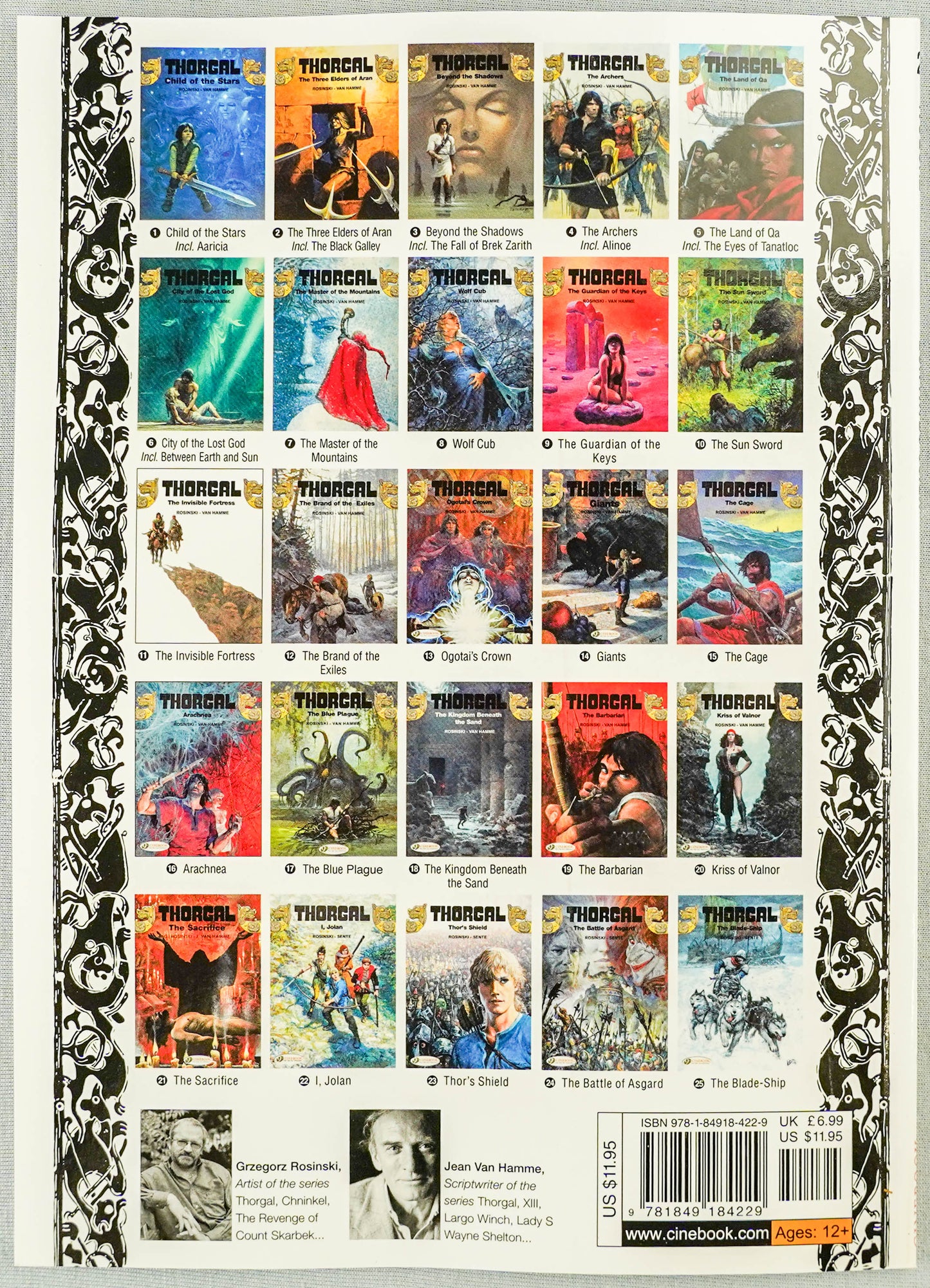 Thorgal Volume 20: Kriss of Valnor - Cinebook Paperback UK Comic Book by Rosiński/Van Hamme