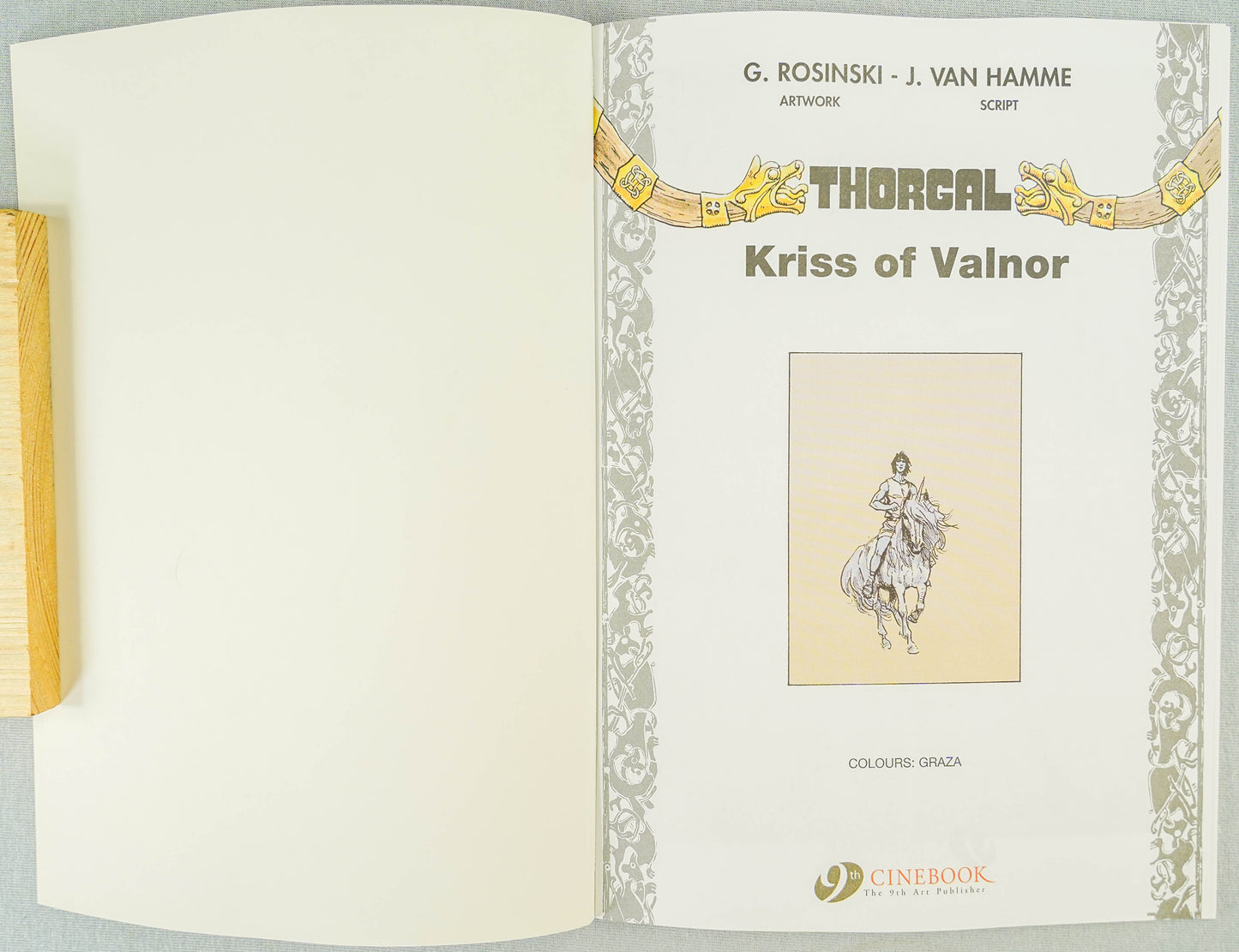 Thorgal Volume 20: Kriss of Valnor - Cinebook Paperback UK Comic Book by Rosiński/Van Hamme