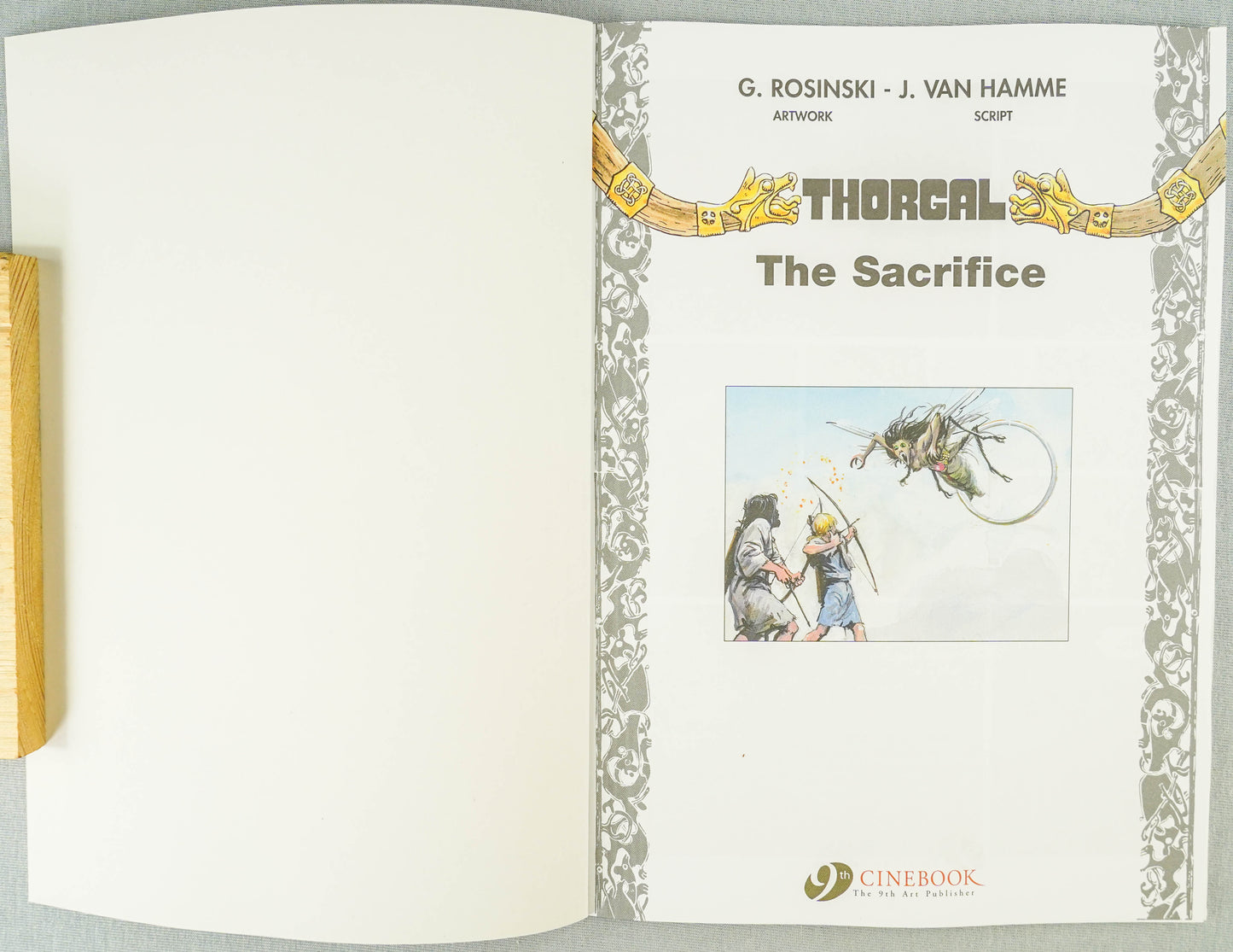 Thorgal Volume 21: The Sacrifice - Cinebook Paperback UK Comic Book by Rosiński/Van Hamme