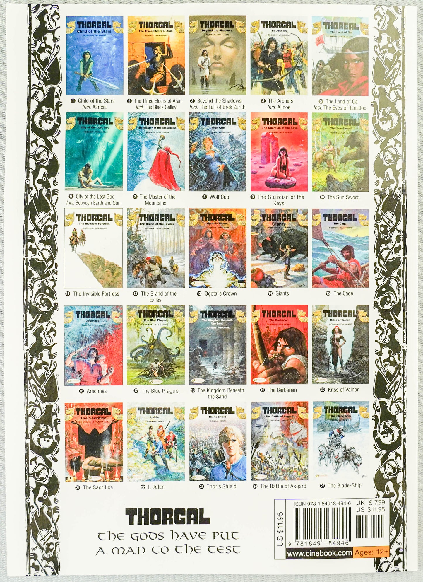 Thorgal Volume 24: The Battle of Asgard - Cinebook Paperback UK Comic Book by Rosiński/Van Hamme