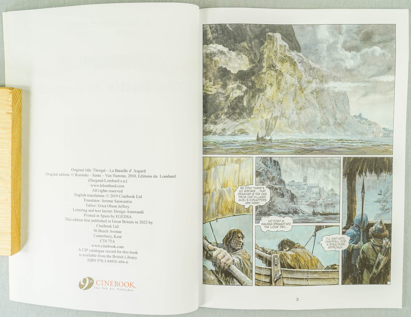 Thorgal Volume 24: The Battle of Asgard - Cinebook Paperback UK Comic Book by Rosiński/Van Hamme