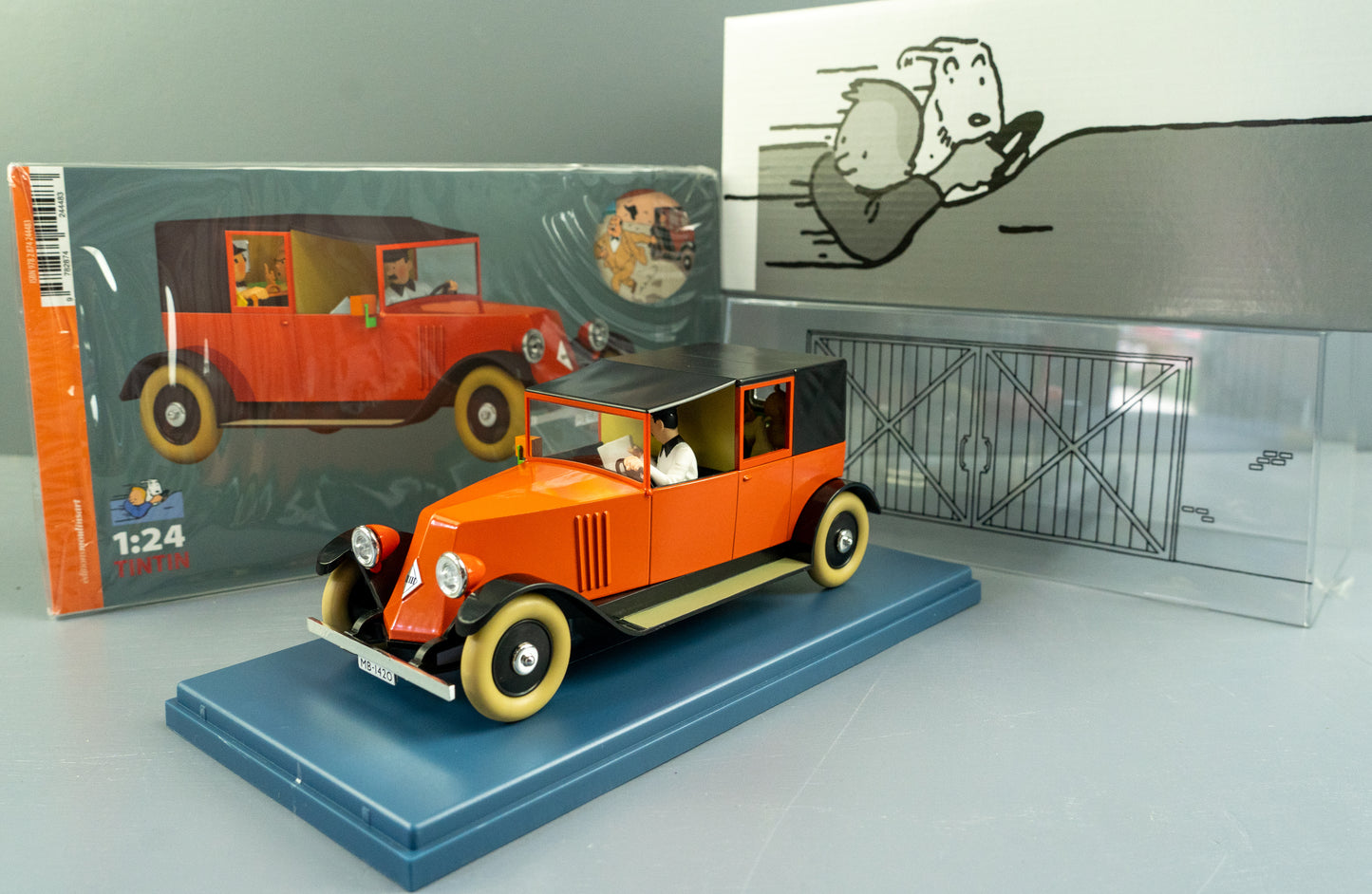 VOITURE TINTIN 1/24 29925 Renault NN - Golden Claws Hachette Model Car 25