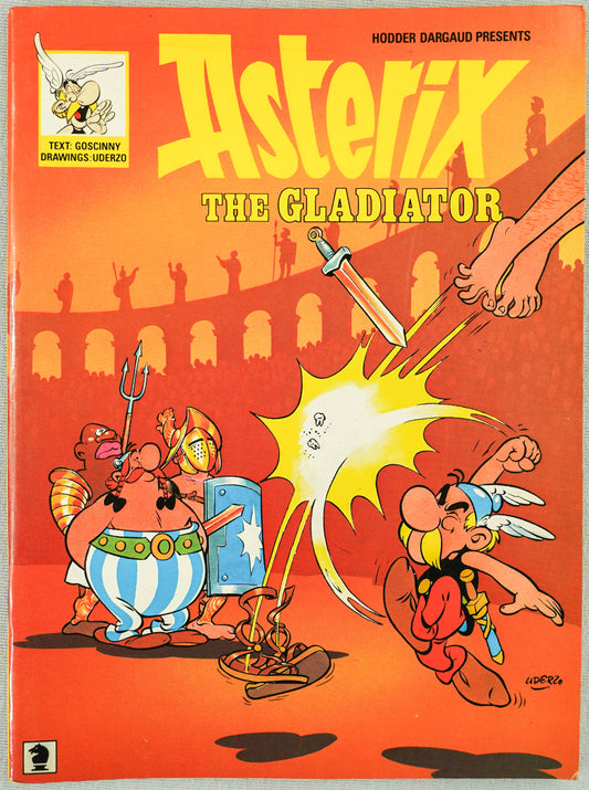 Asterix The Gladiator Vintage Mini A5 Asterix Book UK Paperback Edition Uderzo