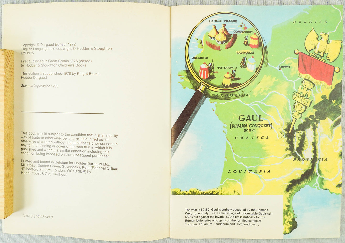 Asterix The Soothsayer Vintage Mini A5 Asterix Book UK Paperback Edition Uderzo