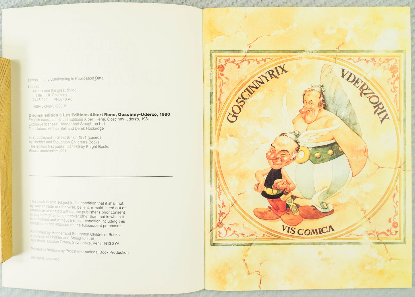 Asterix and the Great Divide Vintage Mini A5 Asterix Book UK Paperback Edition Uderzo