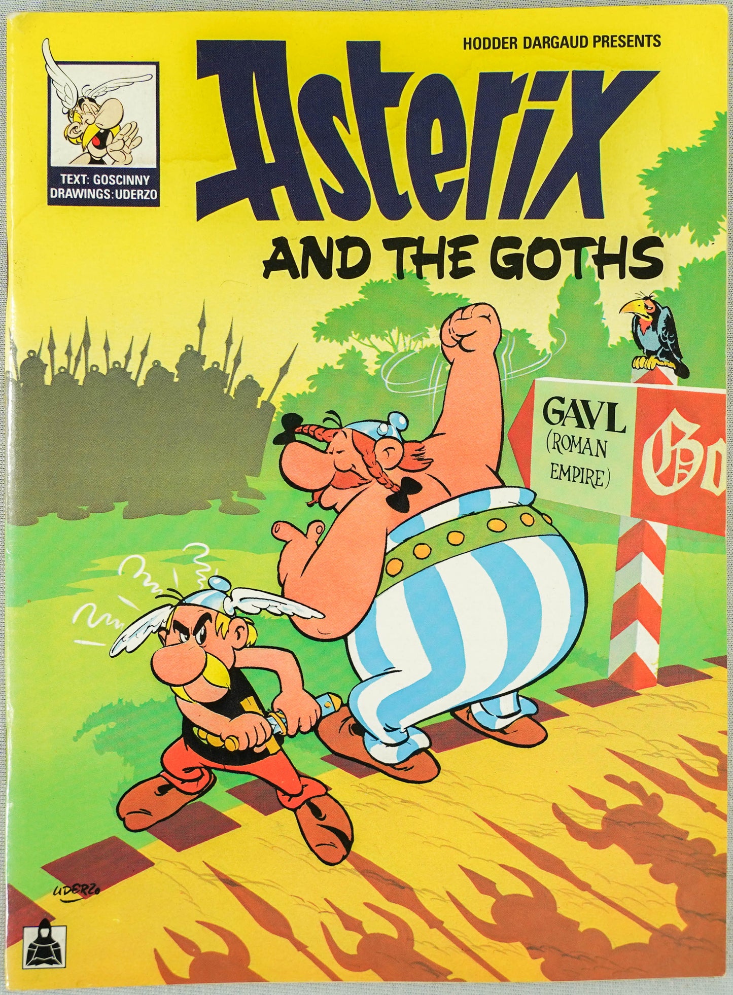 Asterix and the Goths Vintage Mini A5 Asterix Book UK Paperback Edition Uderzo