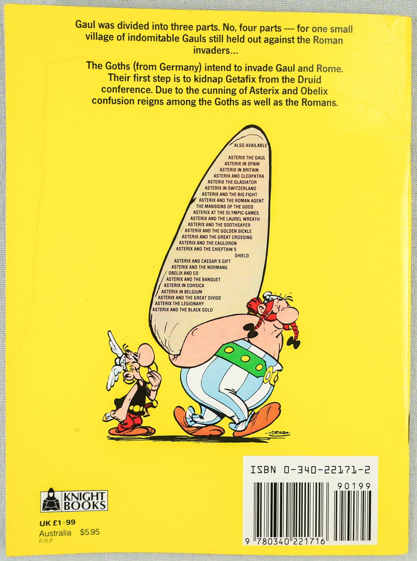 Asterix and the Goths Vintage Mini A5 Asterix Book UK Paperback Edition Uderzo