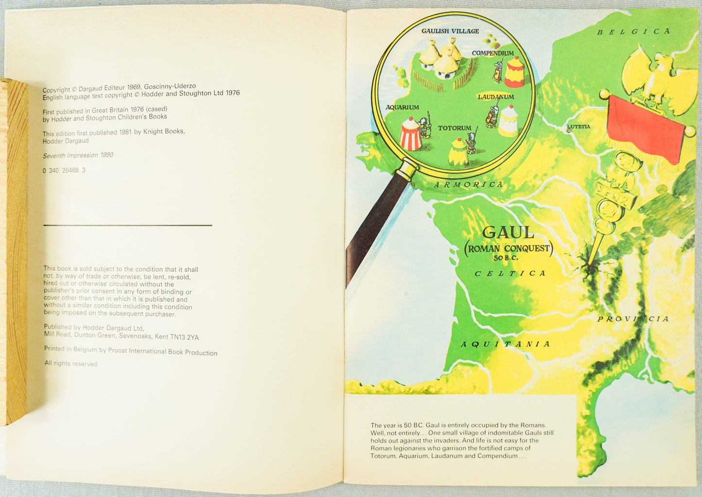 Asterix and the Cauldron Vintage Mini A5 Asterix Book UK Paperback Edition Uderzo