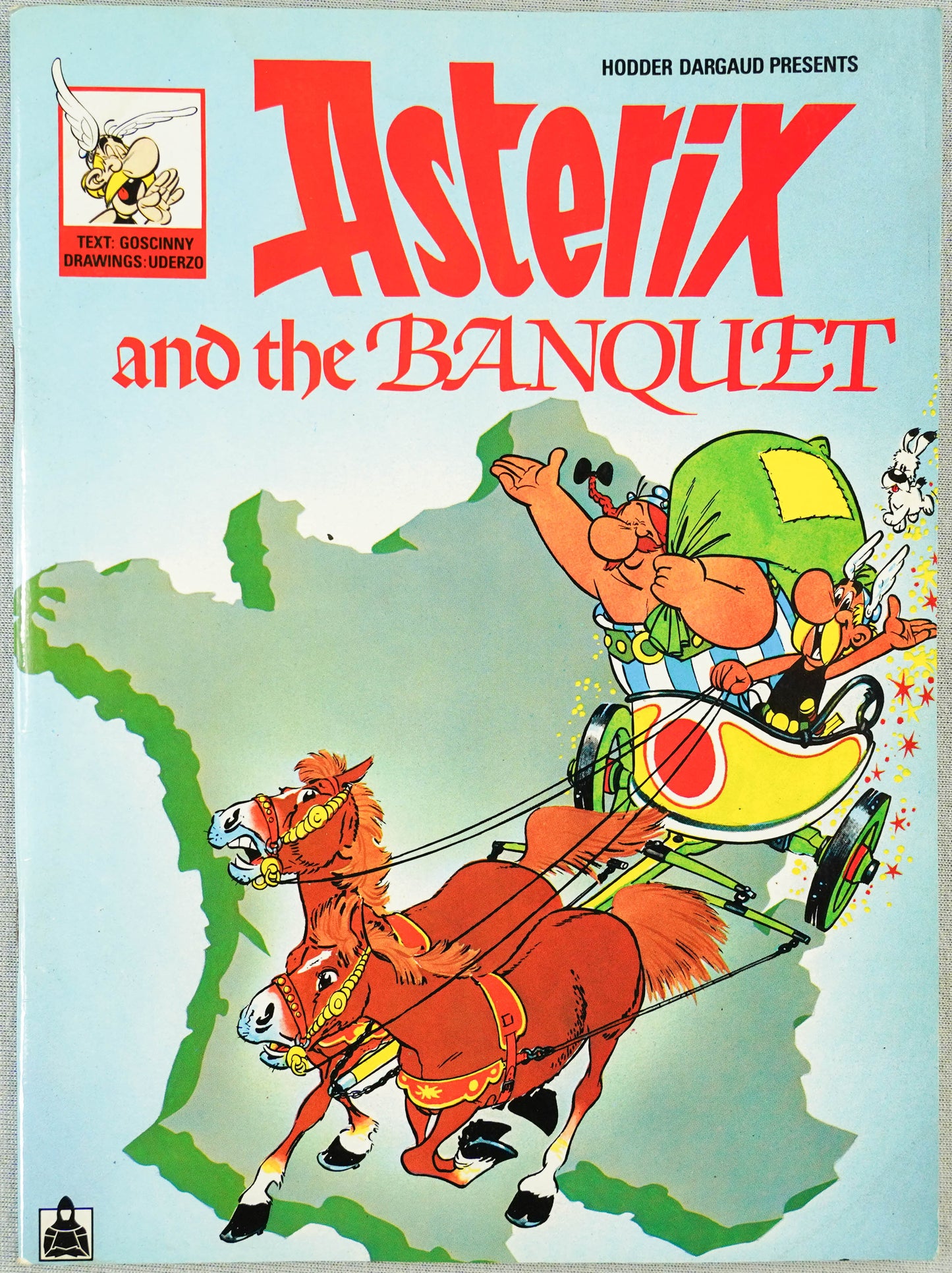 Asterix and the Banquet Vintage Mini A5 Asterix Book UK Paperback Edition Uderzo