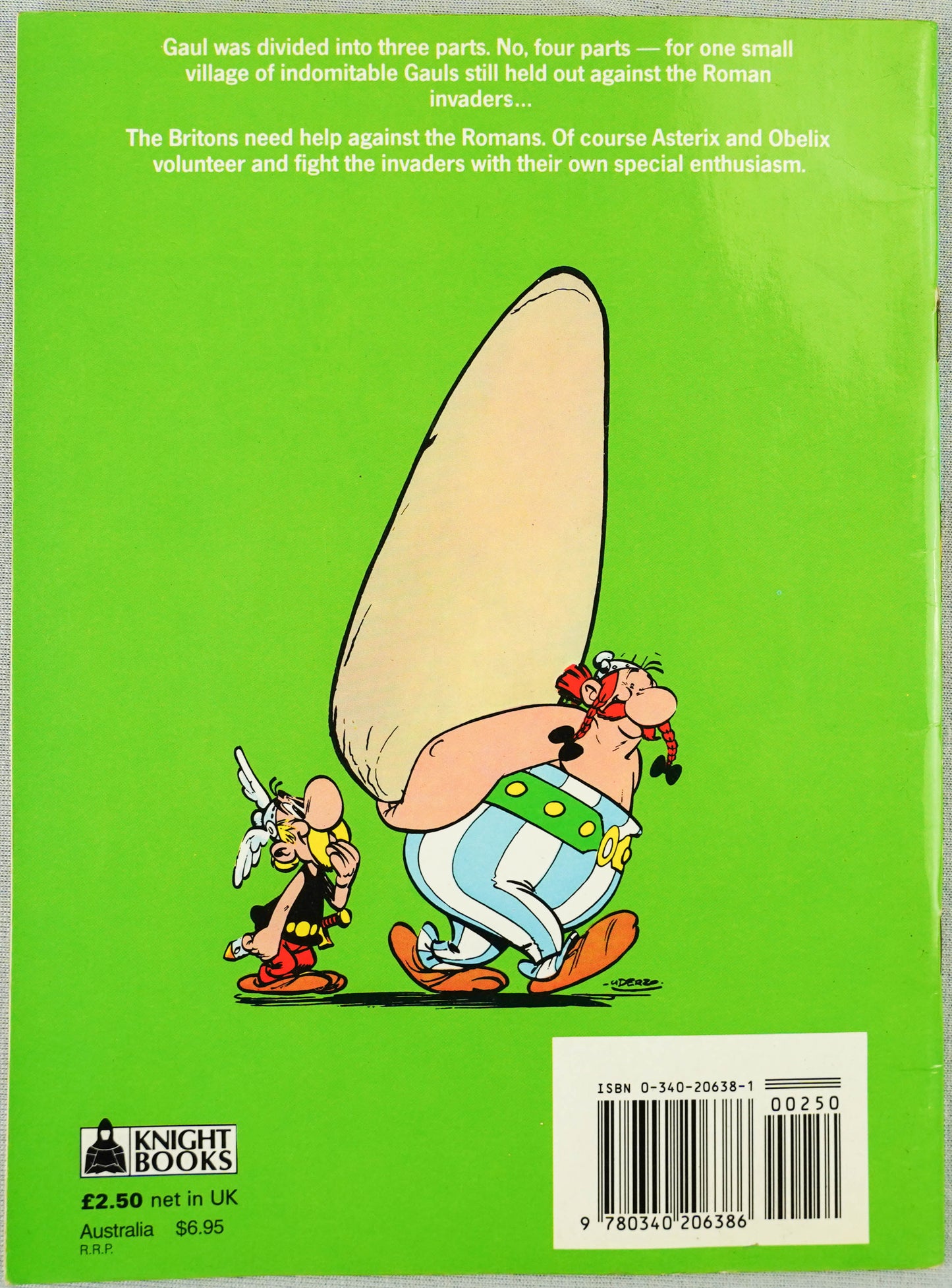 Asterix in Britain Vintage Mini A5 Asterix in Britain Book UK Paperback Edition Uderzo