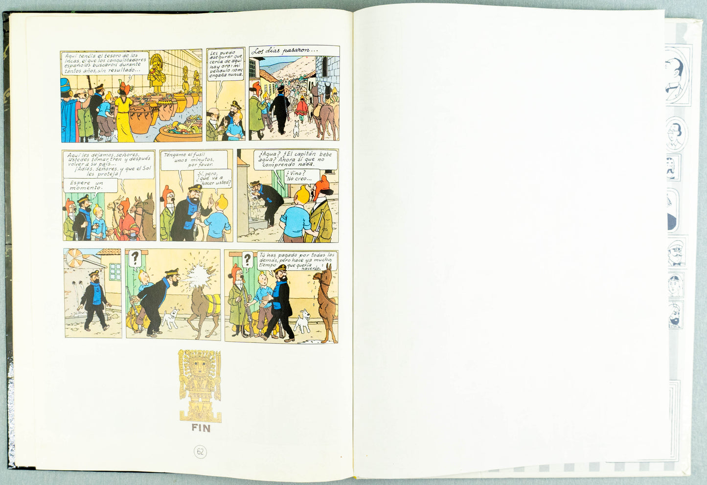 Las Aventuras De Tintin El Templo Del Sol Juventud 1990 Spanish Edition EO Herge