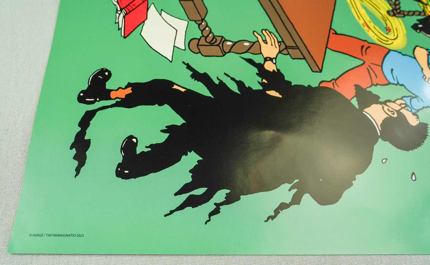 Les 7 Boules De Cristal: Large Tintin Title Cover Poster by Moulinsart 50x70cm