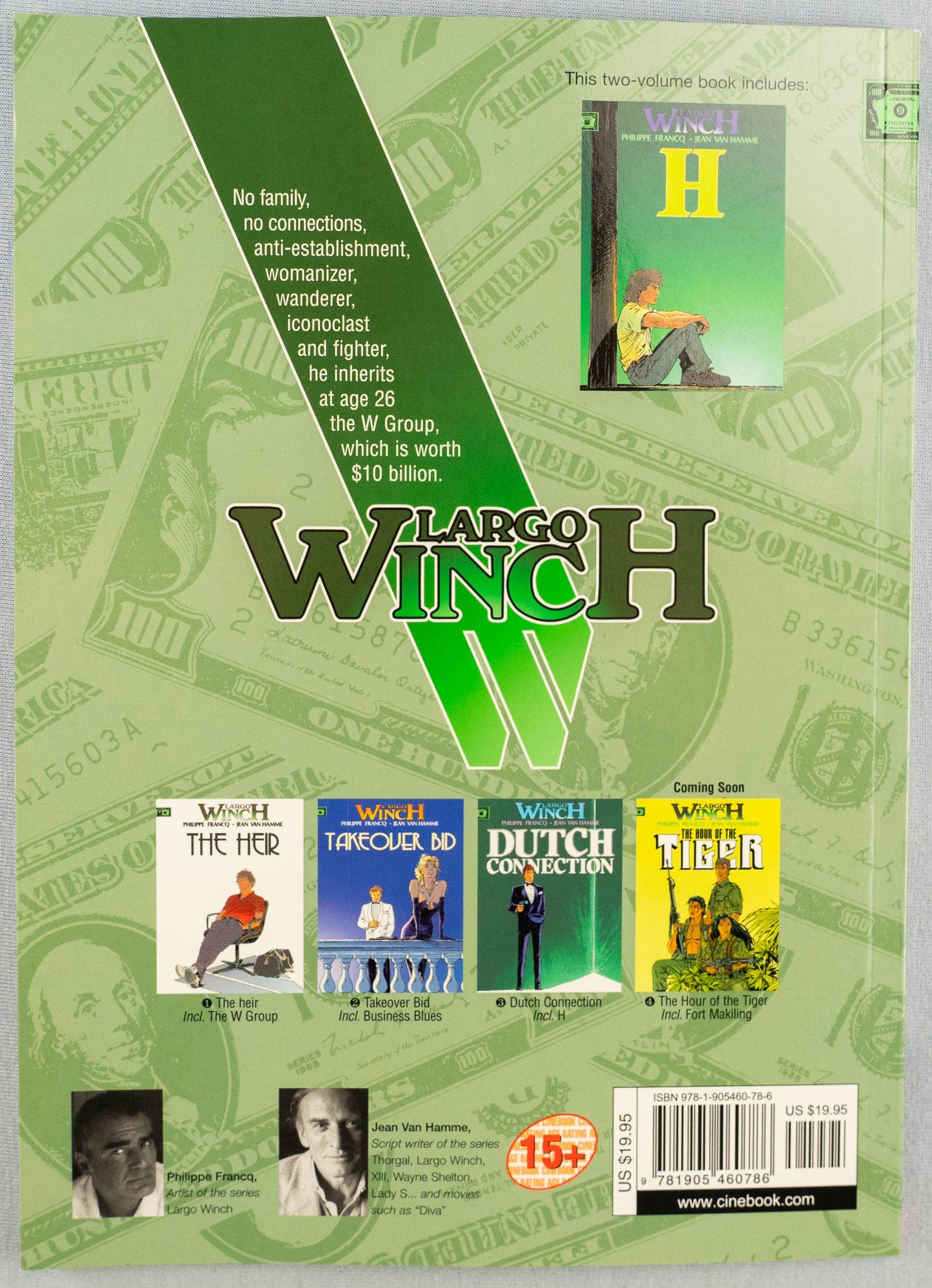 Largo Winch Volume 3 - Dutch Connection Cinebook Paperback Comic Book by Francq / Hamme